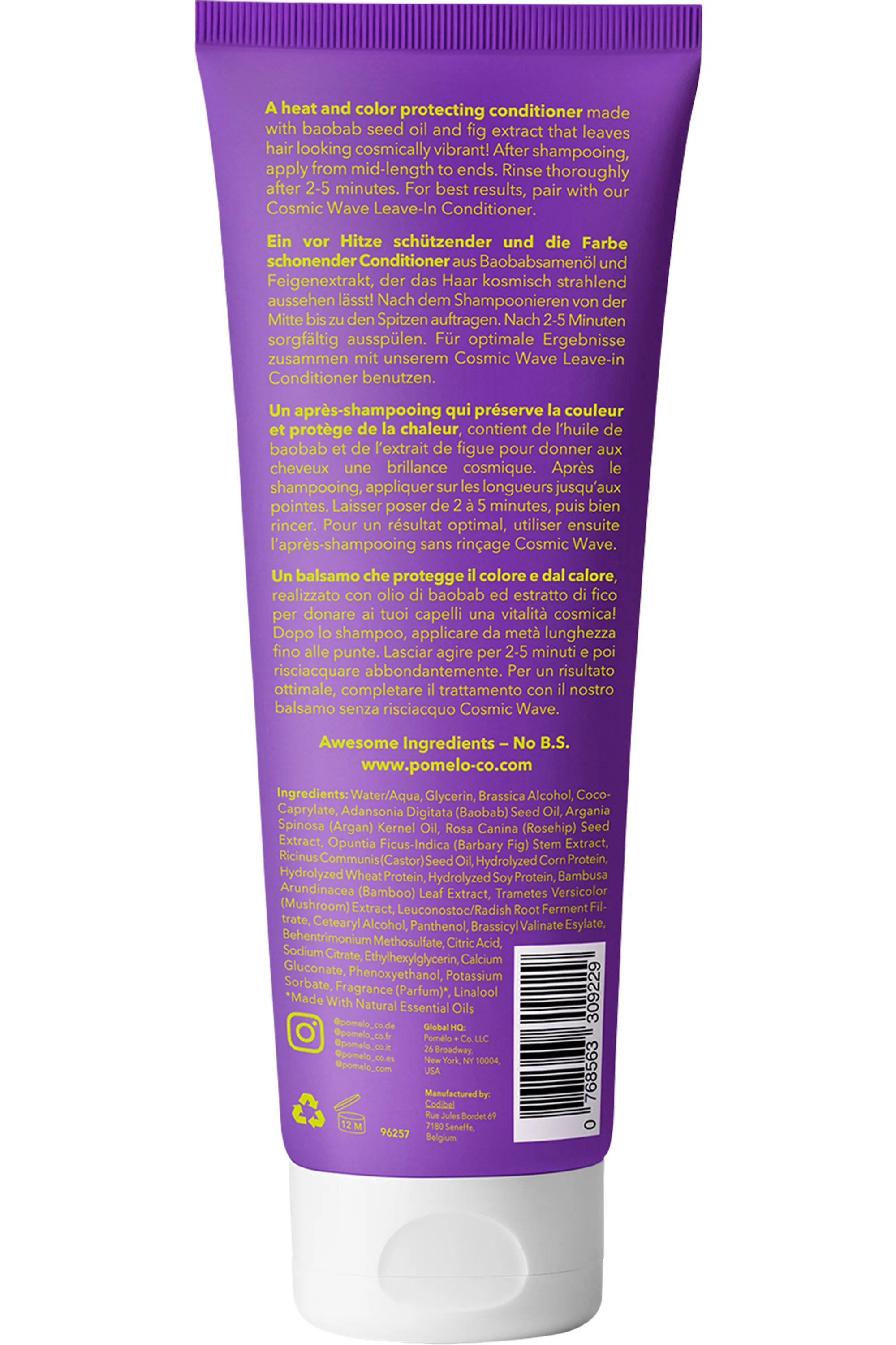 Pomélo+Co Après-shampoing pour cheveux colorés Cosmic Shine-200 ml