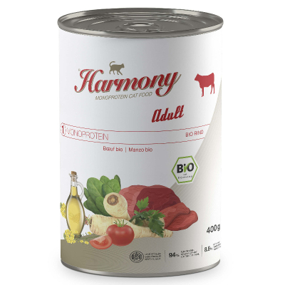 Harmony Cat Monoprotein Bio Adult Rind Katzenfutter