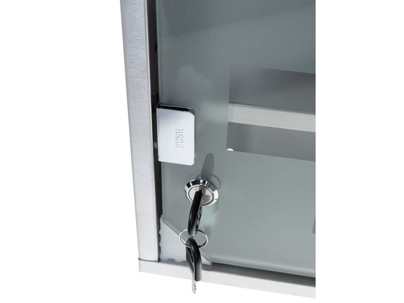 STRUCT Erste Hilfe Schrank 30 x 30 x 12 cm, Edelstahl Medizinschrank zur Wandmontage