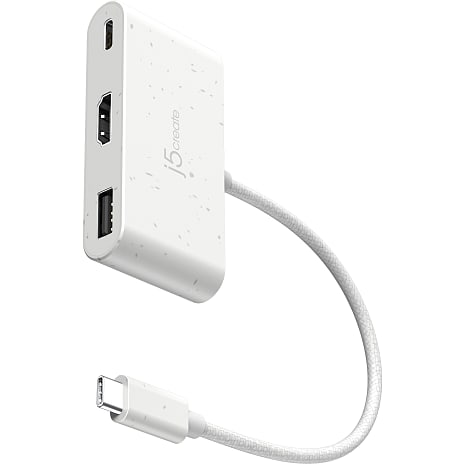 J5 USB-C multi adapter - hvid