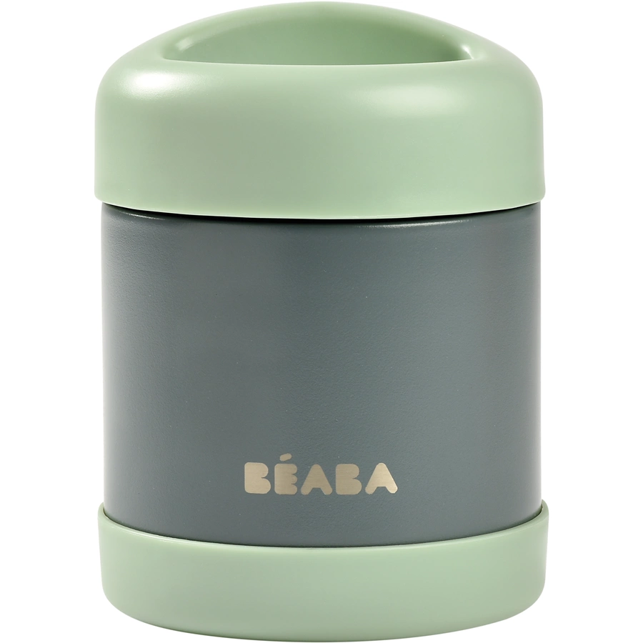 BEABA® Portionsbehälter aus Edelstahl (mineralgrausalbeigrün)