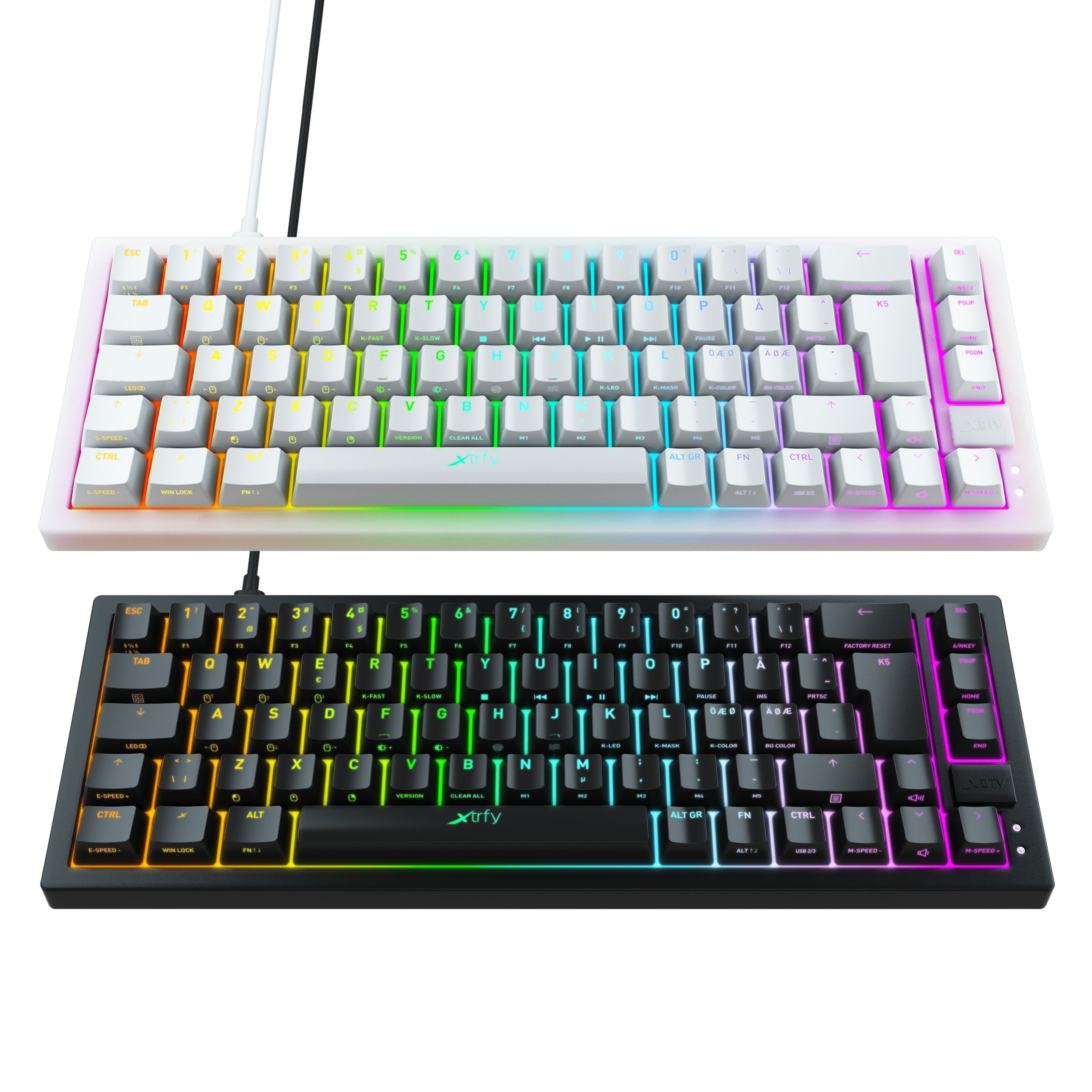 Xtrfy K5 Compact RGB Svart