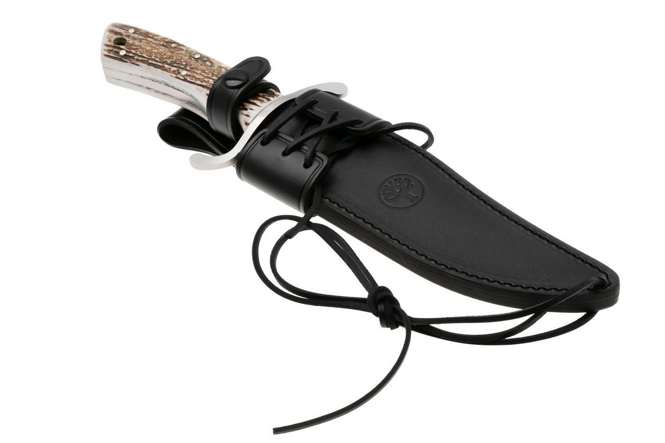 Böker Bowie Stag 121547HH hertshoorn N690, bowiemes