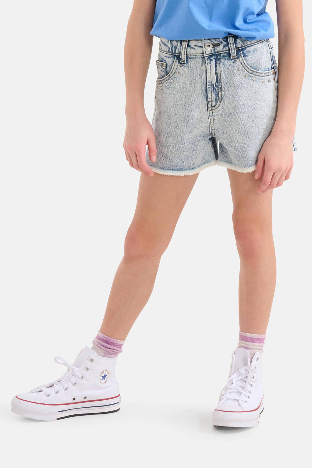 Shoeby regular fit denim short light blue denim bleached