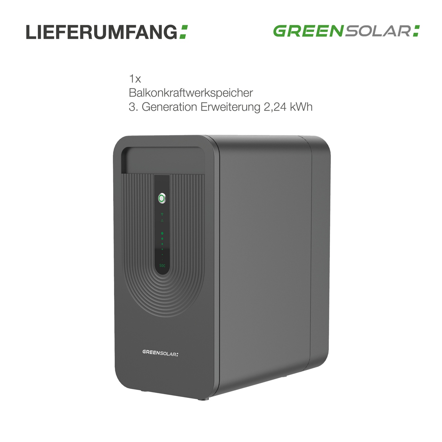 GREEN SOLAR Erweiterungsspeicher 2,24 kWh