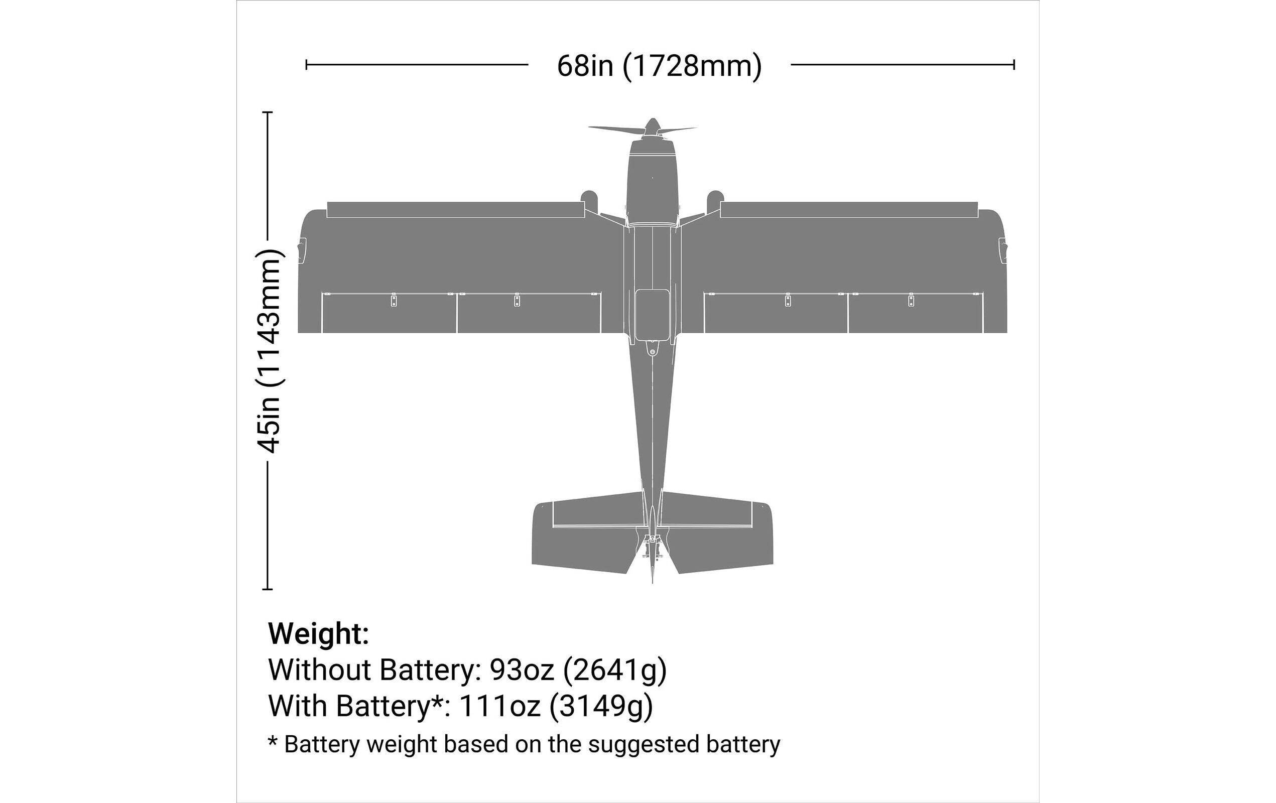 Motorflugzeug Super Timber 1727 mm BNF Basic<br>Robustes STOL Flugmodell mit Spektrum Technik
