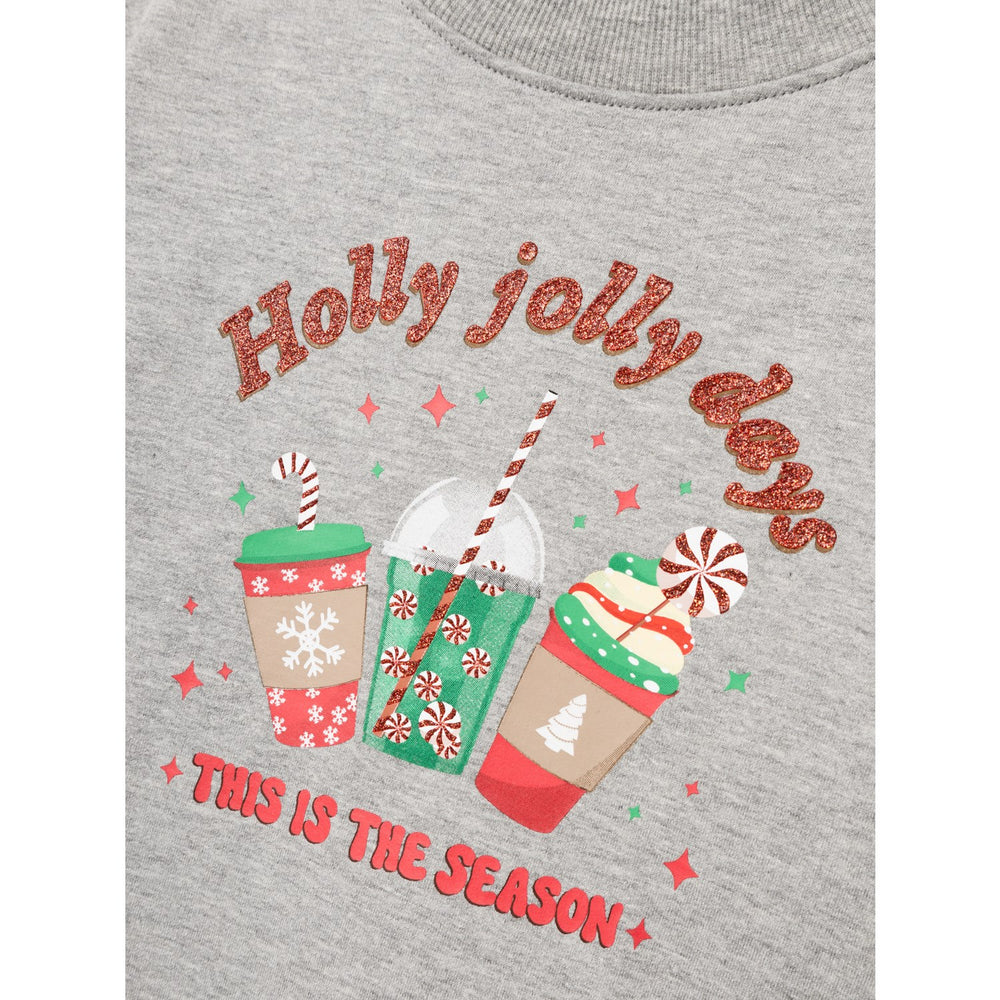 Køb Name It Grey Melange Ruljul Regular Sweatshirt