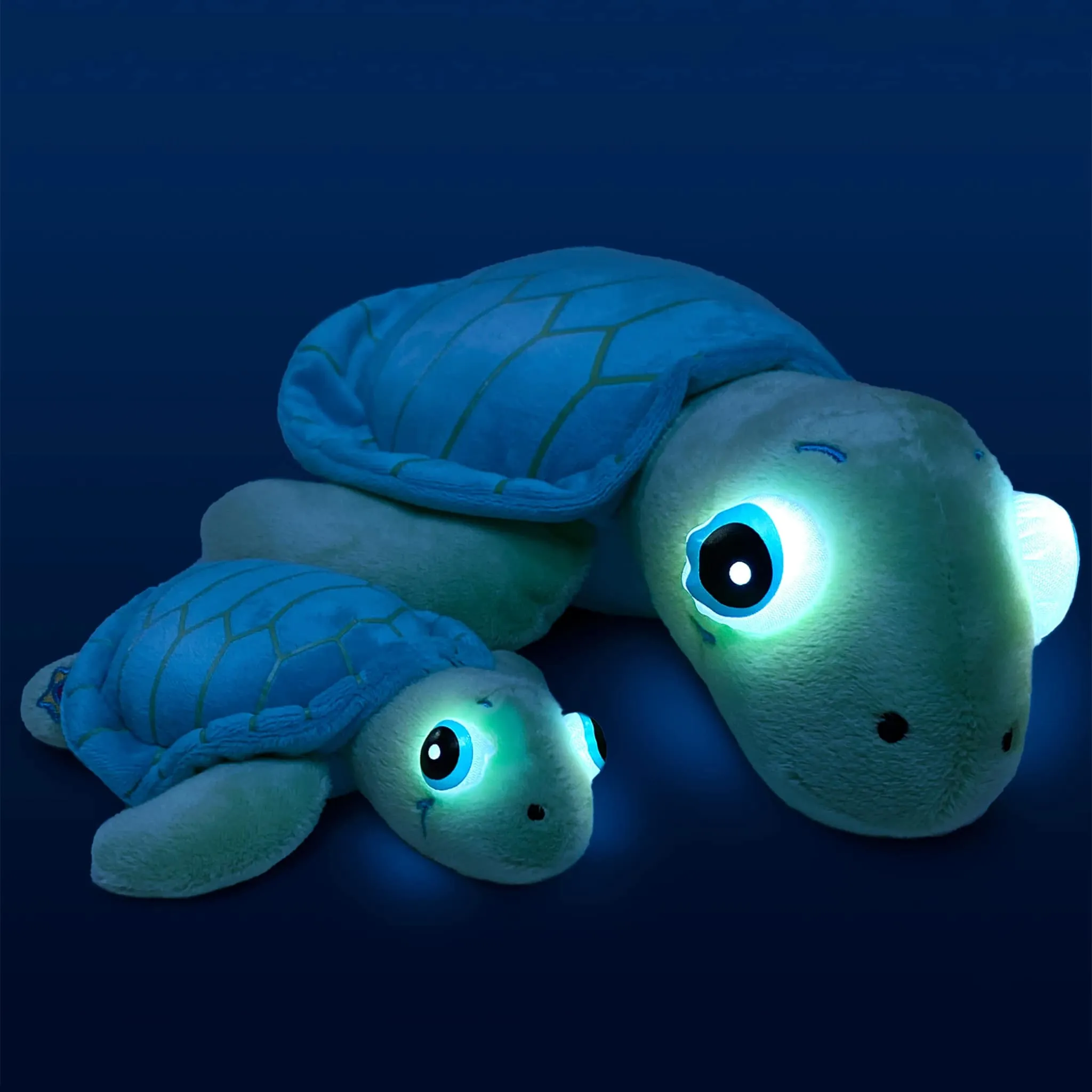 Cloud B Ensemble de 2 Tortues en Peluche Lumineuses 15-5