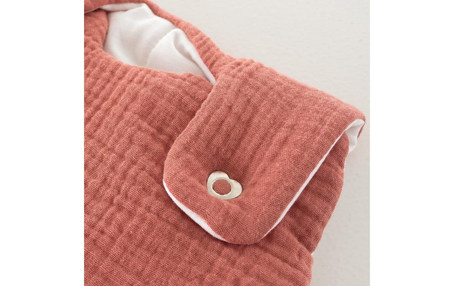 Baby-Ganzjahresschlafsack aprikose 62/68Hochwertiger Babyschlafsack aus Baumwollmusselin