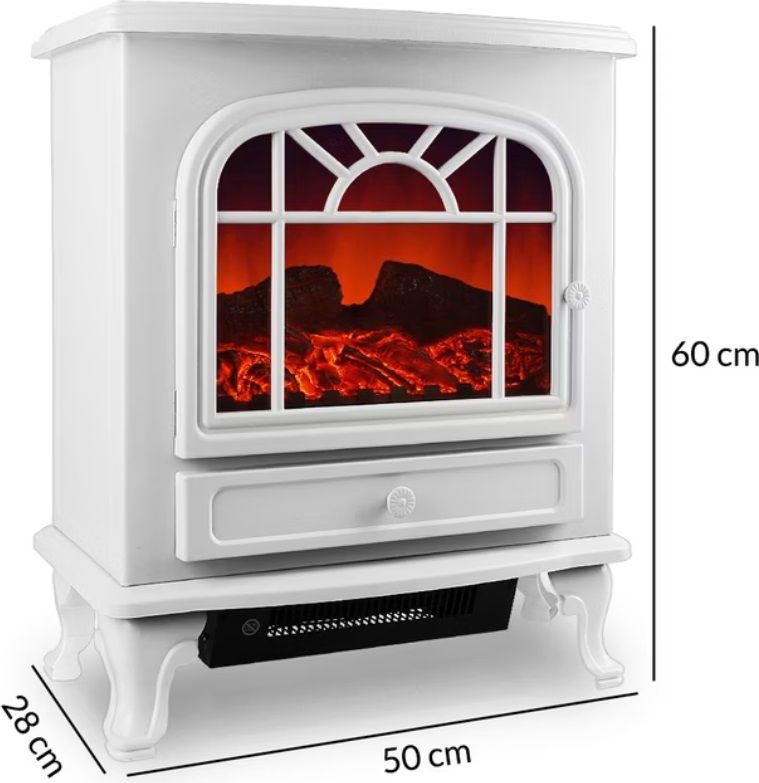 Monzana Elektrische Kachel – LED Vlammen effect - 2000W Wit