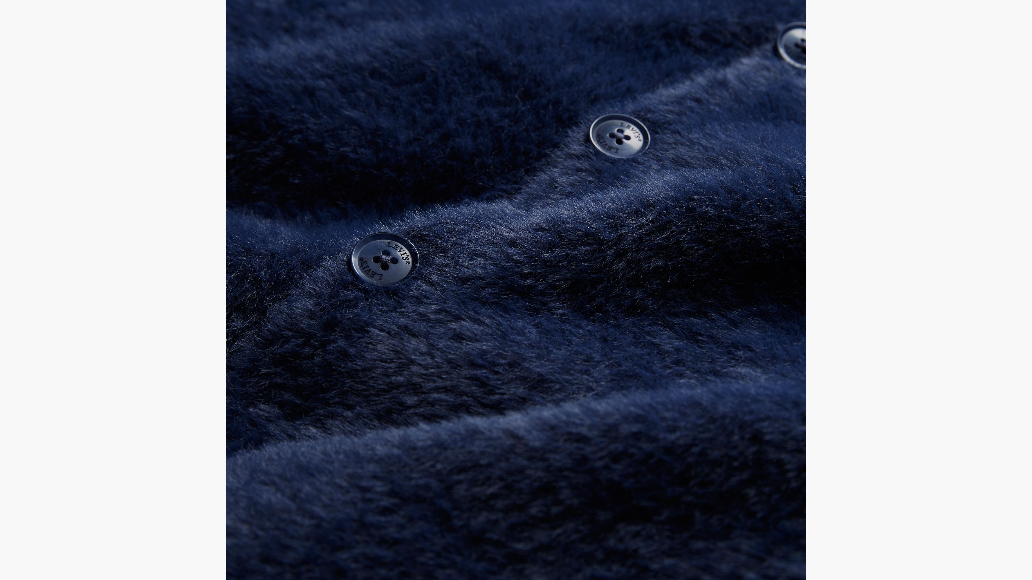 Cardigan en maille Fluffy - Naval Academy - Bleu