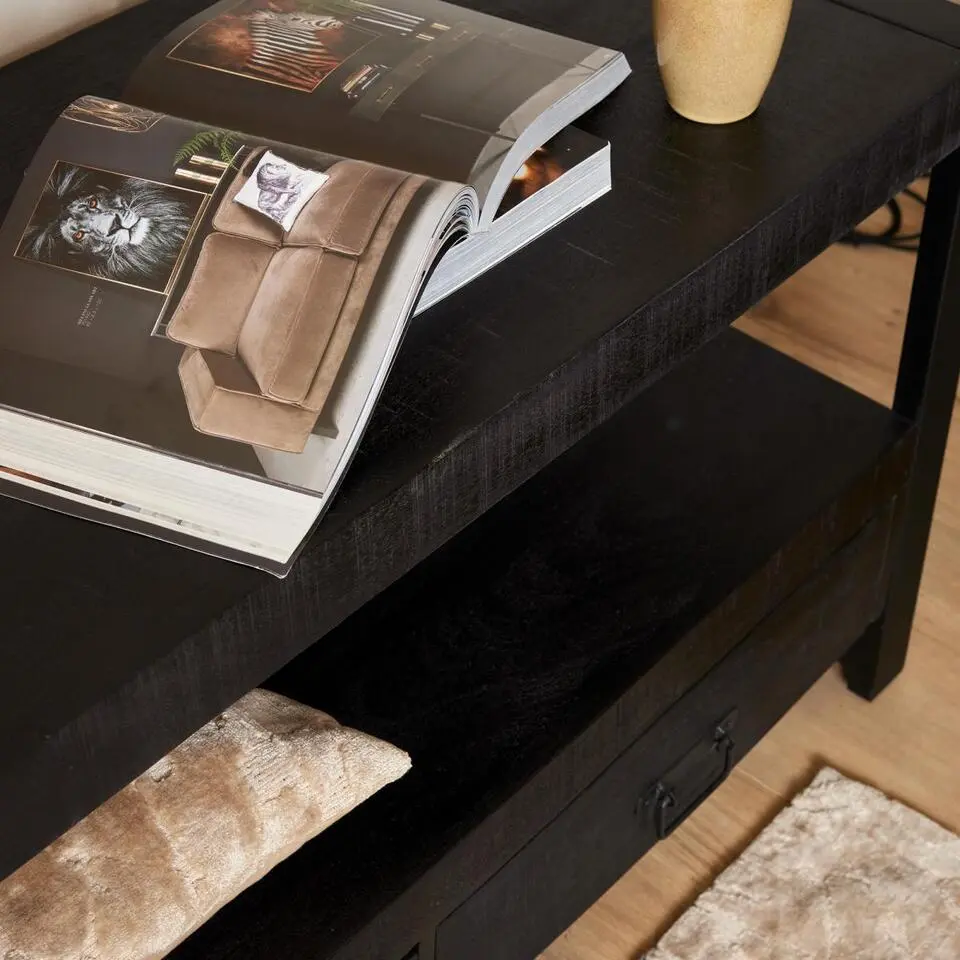 StarFurn - Tv meubel Boaz Black - 220 cm - zwart