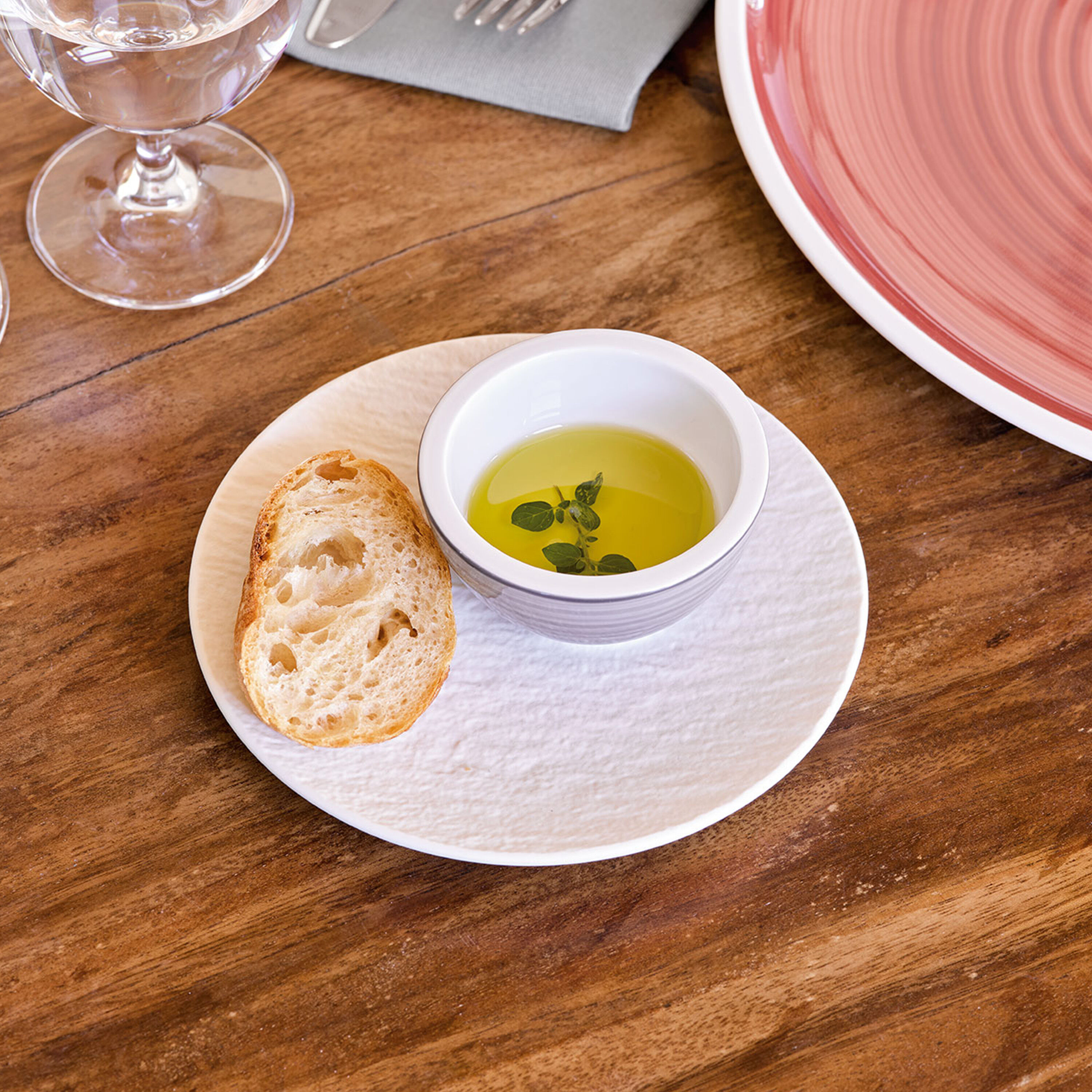 Manufacture Bread plate White, 6.2'', Premium Porcelain