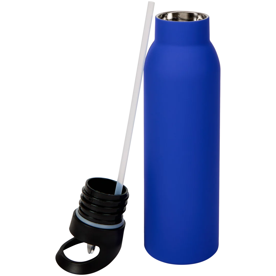 RVS drinkfles met rietje 500 ml | diverse kleuren