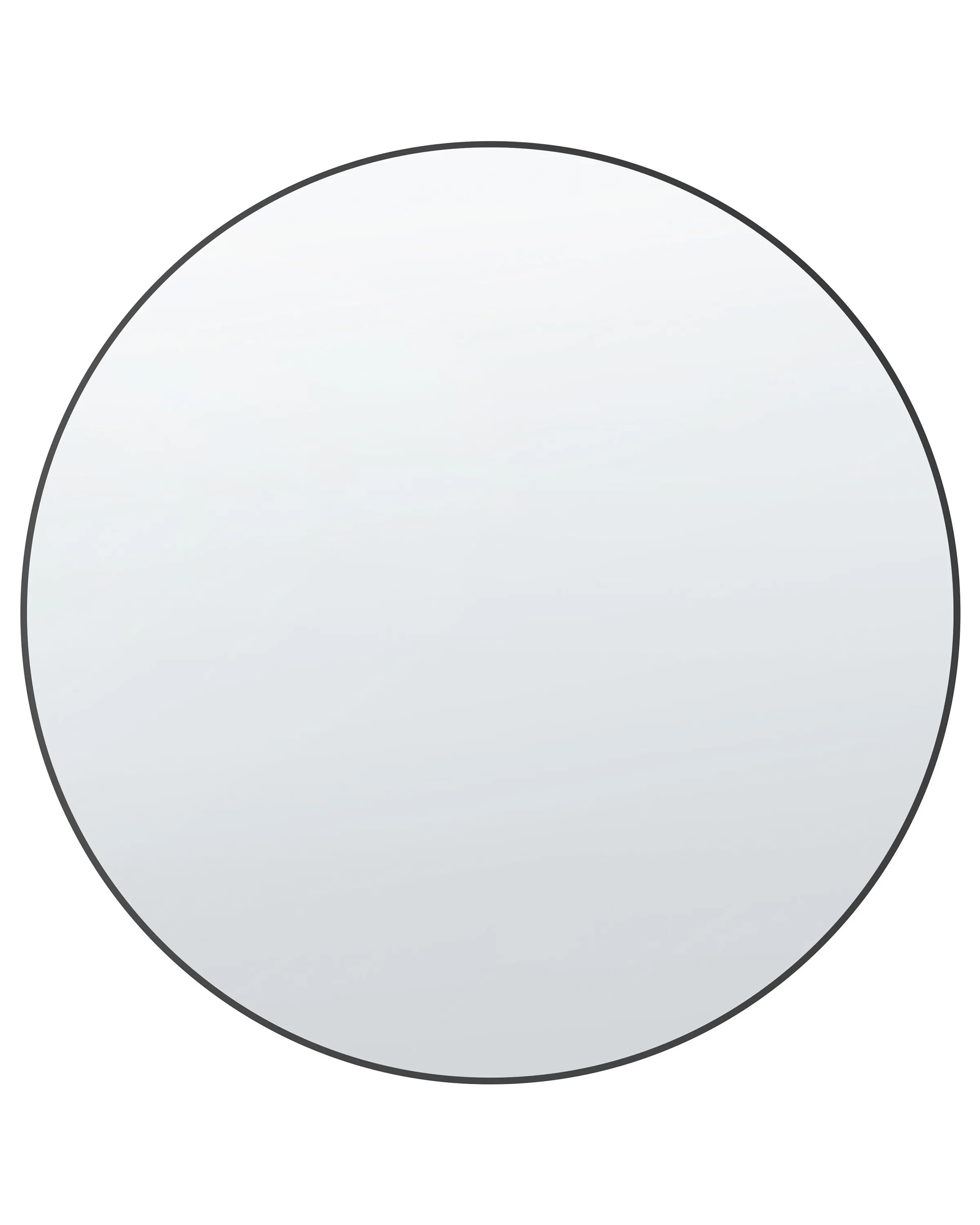 Wandspiegel ANNEMASSE 80 cm 80 cm Metaal Zwart