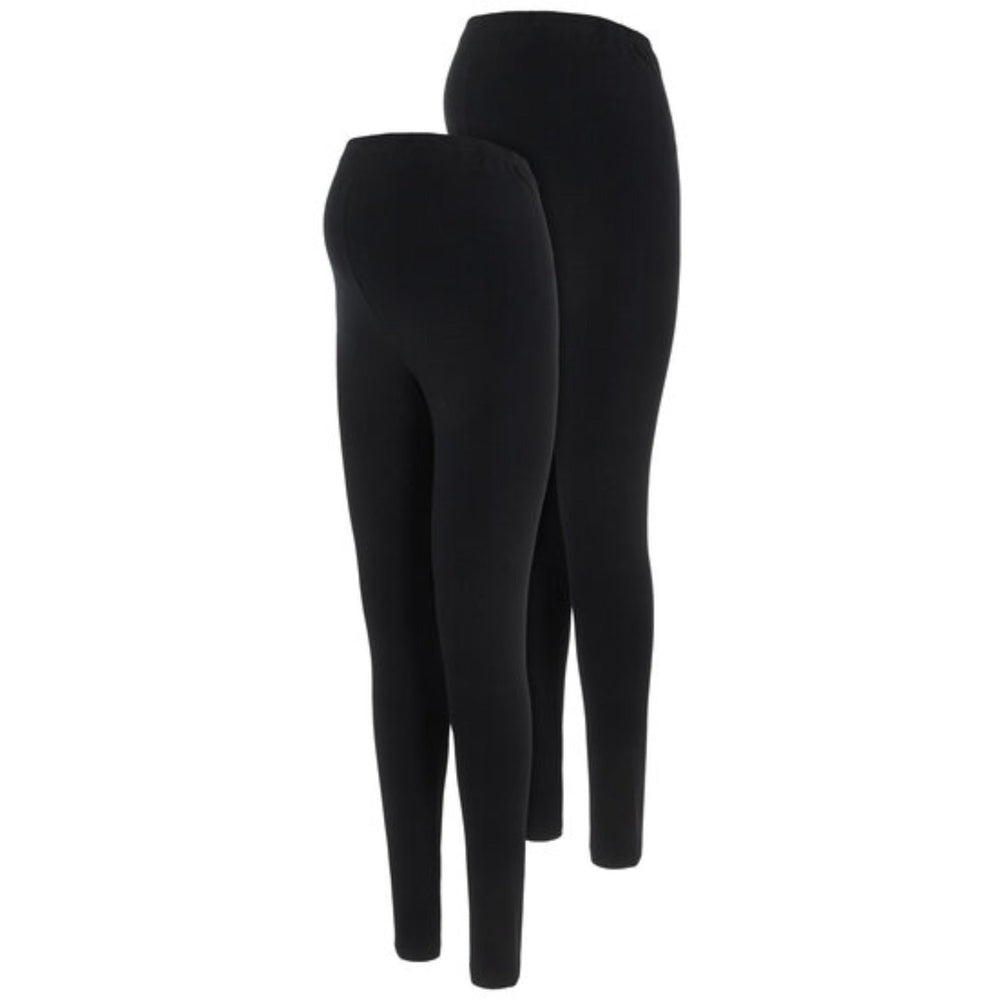 Køb Mama;licious Black Emma Long Leggings 2-pack Noos