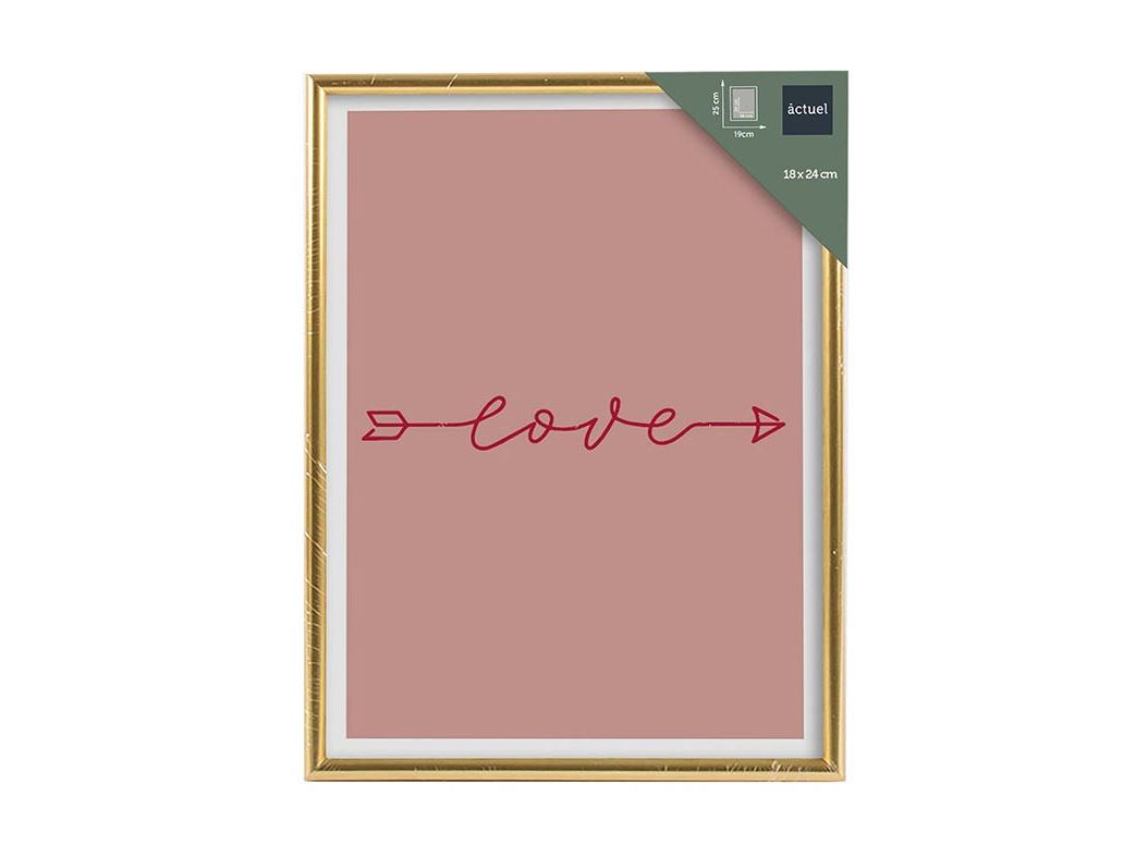 MOLDURA PVC ACTUEL DOURADO 18X24CM