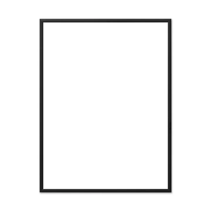 The Poster Club - Bilderrahmen Aluminium schwarz, Echtglas, 70 x 100 cm