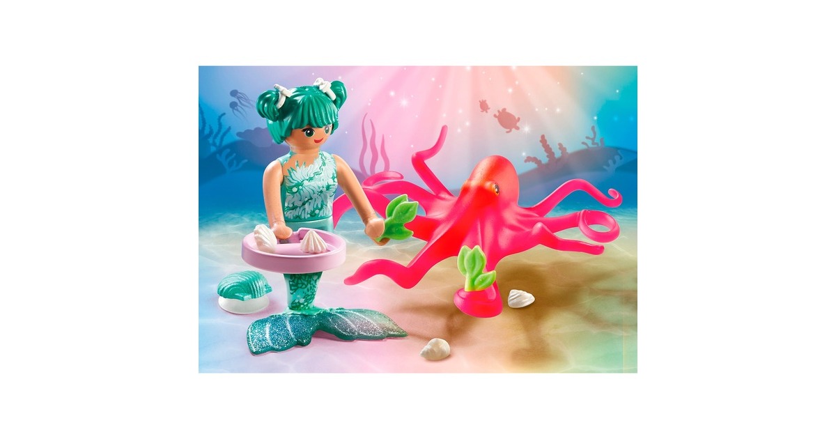 PLAYMOBILPrincess Magic - Zeemeermin met van kleur veranderende octopus Constructiespeelgoed  (71503)
