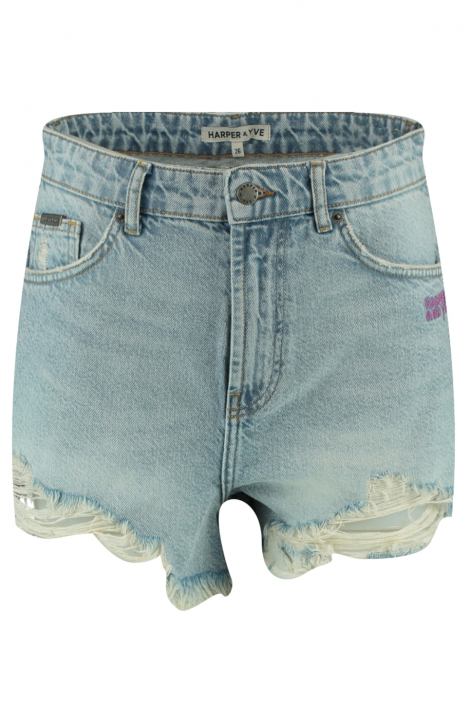 Harper & Yve blauwe dames korte broek