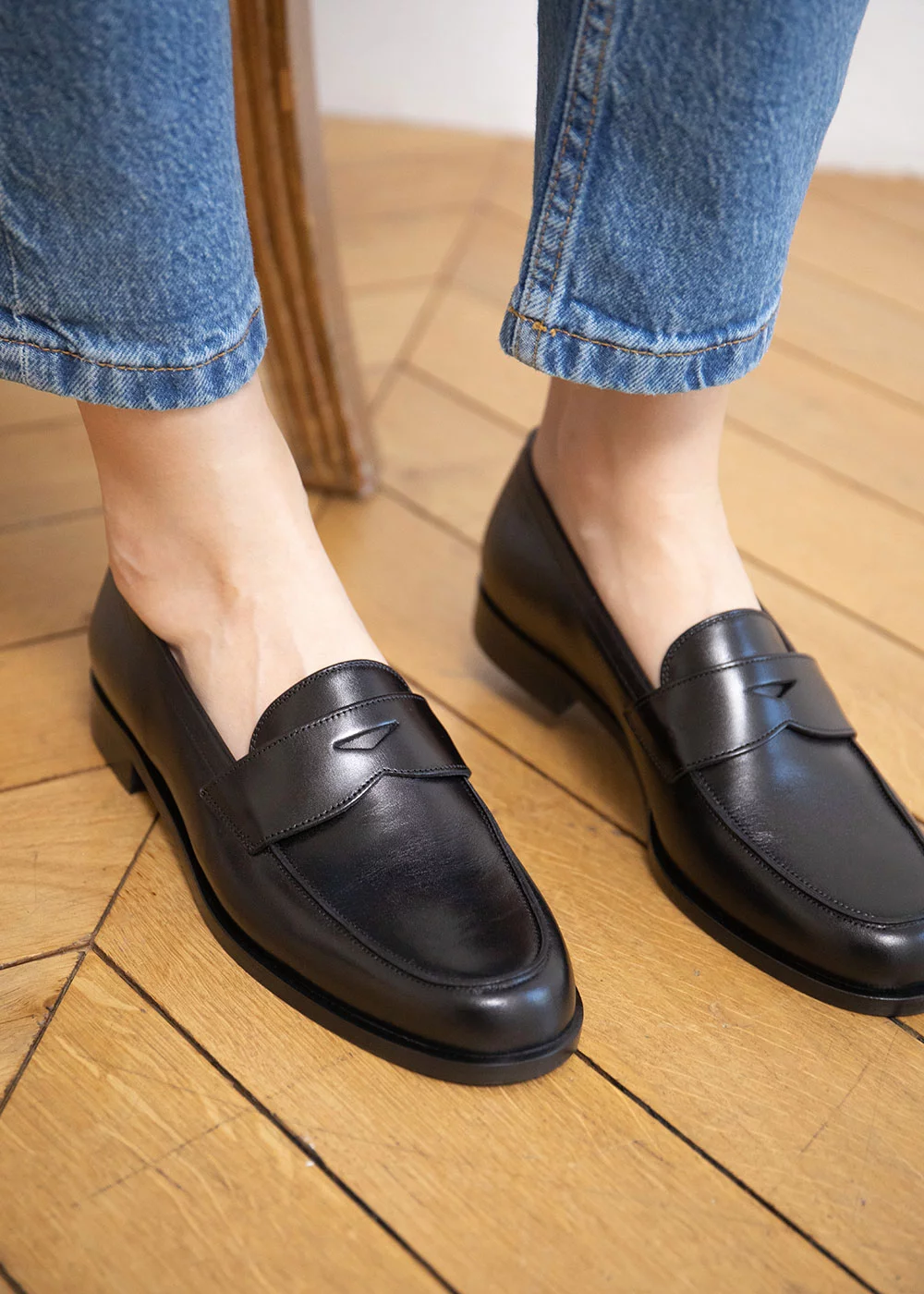 MOCASSIN ROMA CUIR NOIR