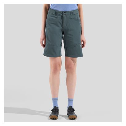 Sur-Short VTT Femme Odlo X-Alp Explorer Gris/Bleu