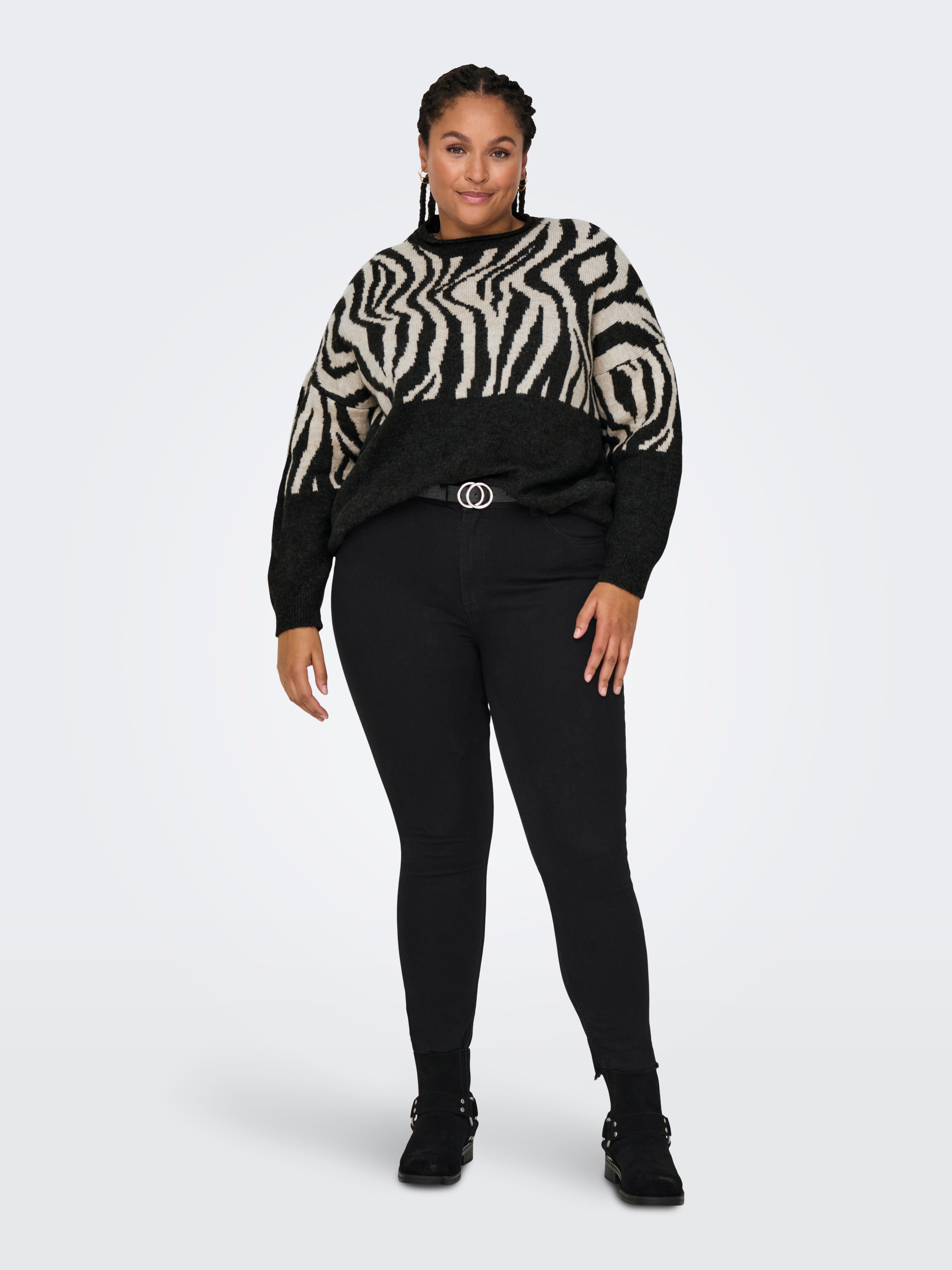 CARJADE Strickpullover Pirate Black