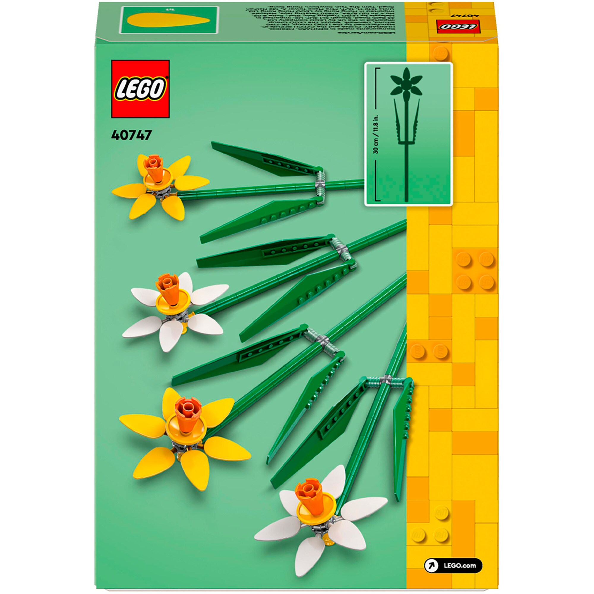 LEGO Konstruktionsspielzeug Botanicals Narzissen