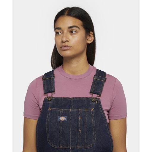 Dickies Denim Classic Overalls, Rinsed, L