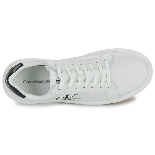 Calvin Klein Jeans - CHUNKY CUPSOLE MONO LTH - Blanc / Noir