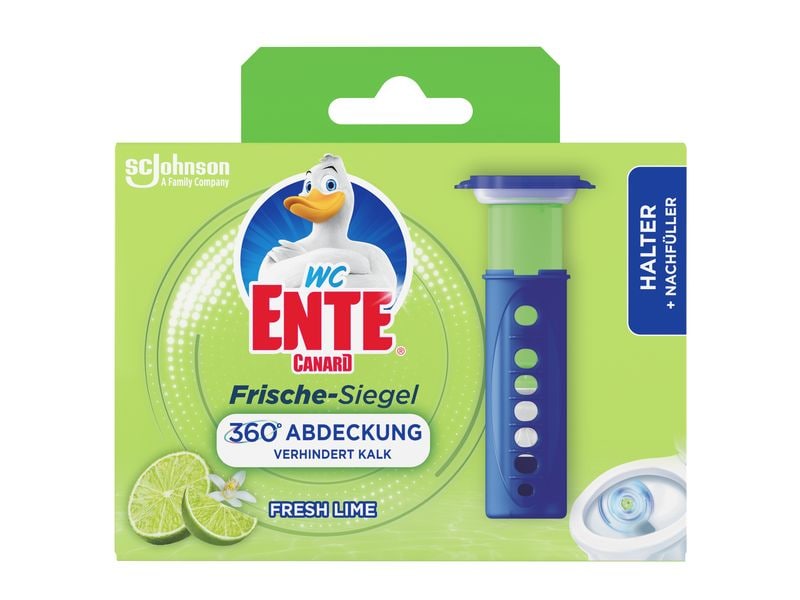 WC-Ente WC-Reiniger Frische-Siegel Starter-Set Limone Körbchenloser Toilettenreiniger