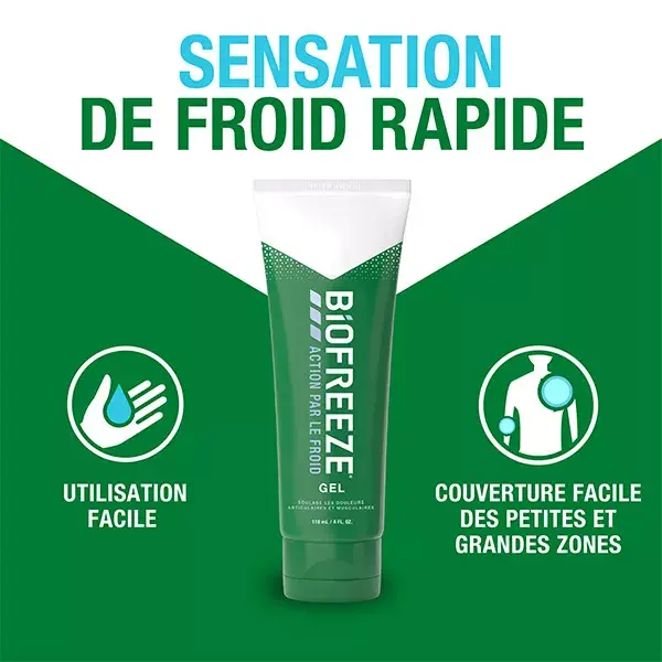Gel refrescante Biofreeze para músculos e articulações 118ml