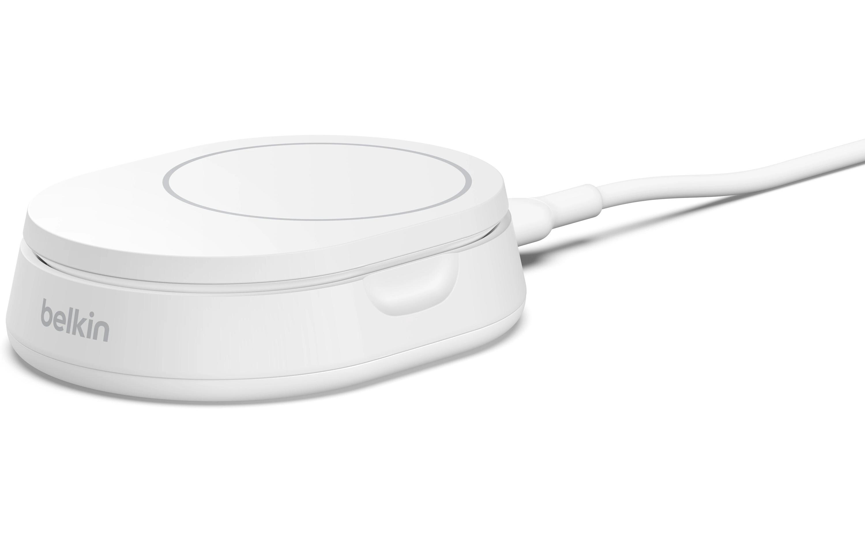 Wireless Charger Boost Charge Pro Weiss inkl. NetzteilVerstellbare kabellose magnetische Ladestation mit Qi2