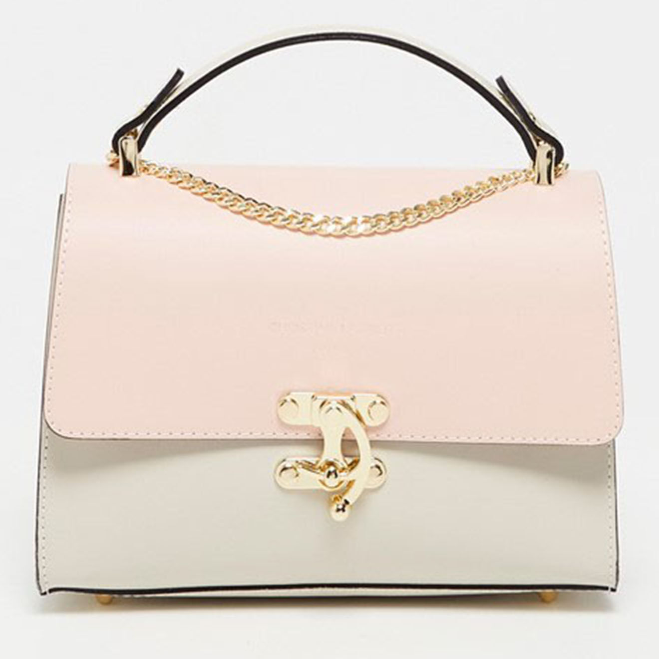 Christian Laurier Sac à main en Cuir Ora beige/rose - 24.5x18x10 cm