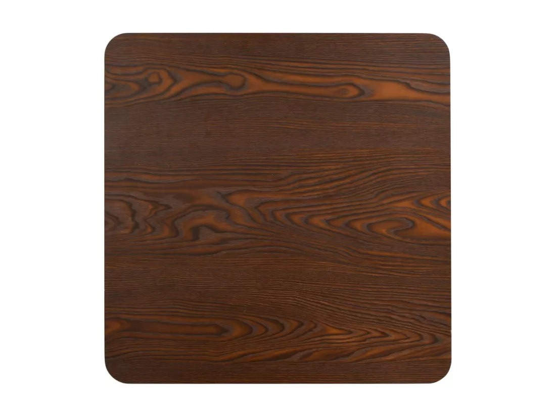 Table de bistro Marron foncé 50x50 cm MDF