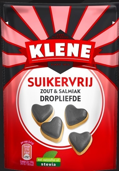 Klene Dropliefde Suikervrij 90g