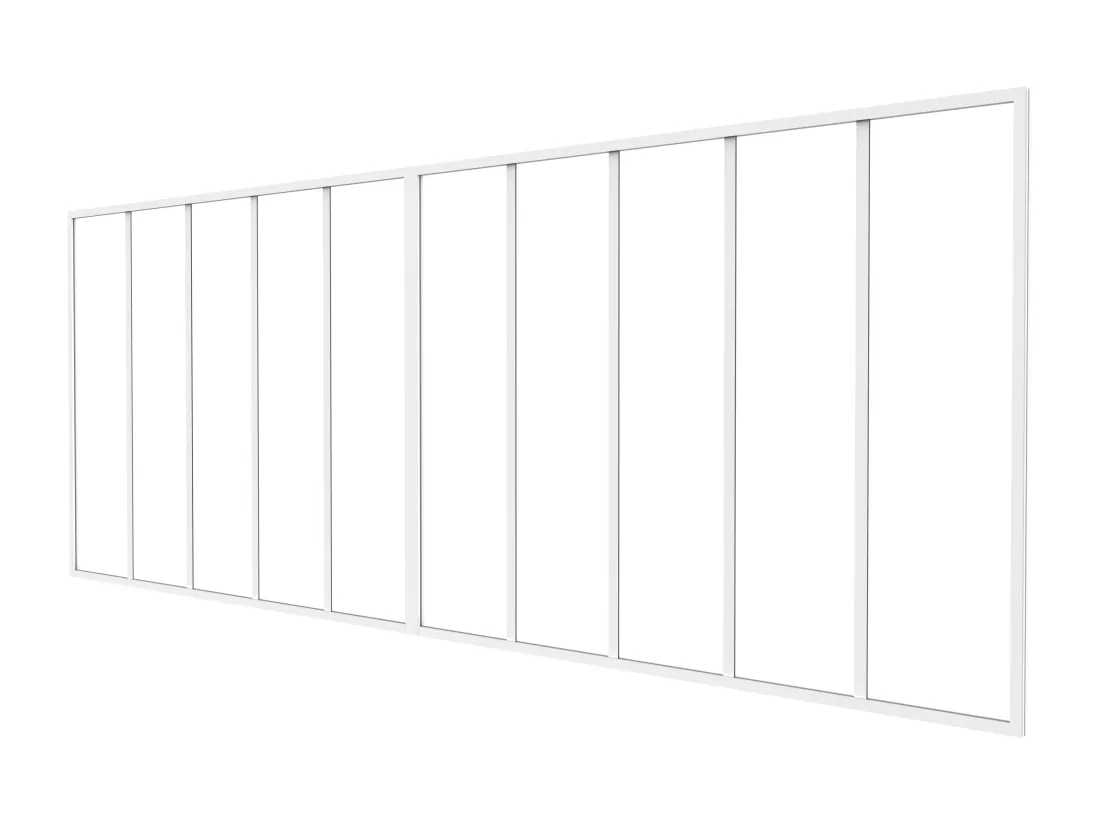 Connecteur pour verrière double - H105 cm - Blanc - TOLLESON