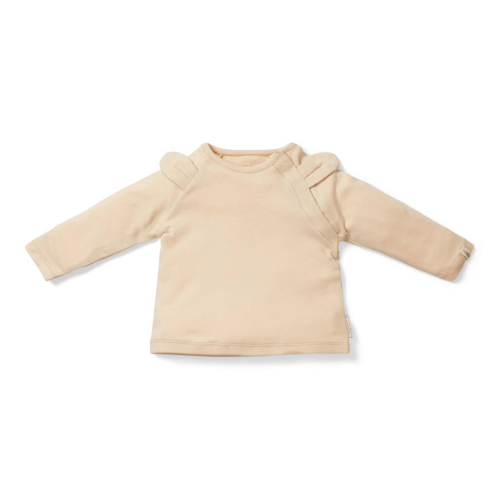 Little Dutch baby longsleeve van katoen beige