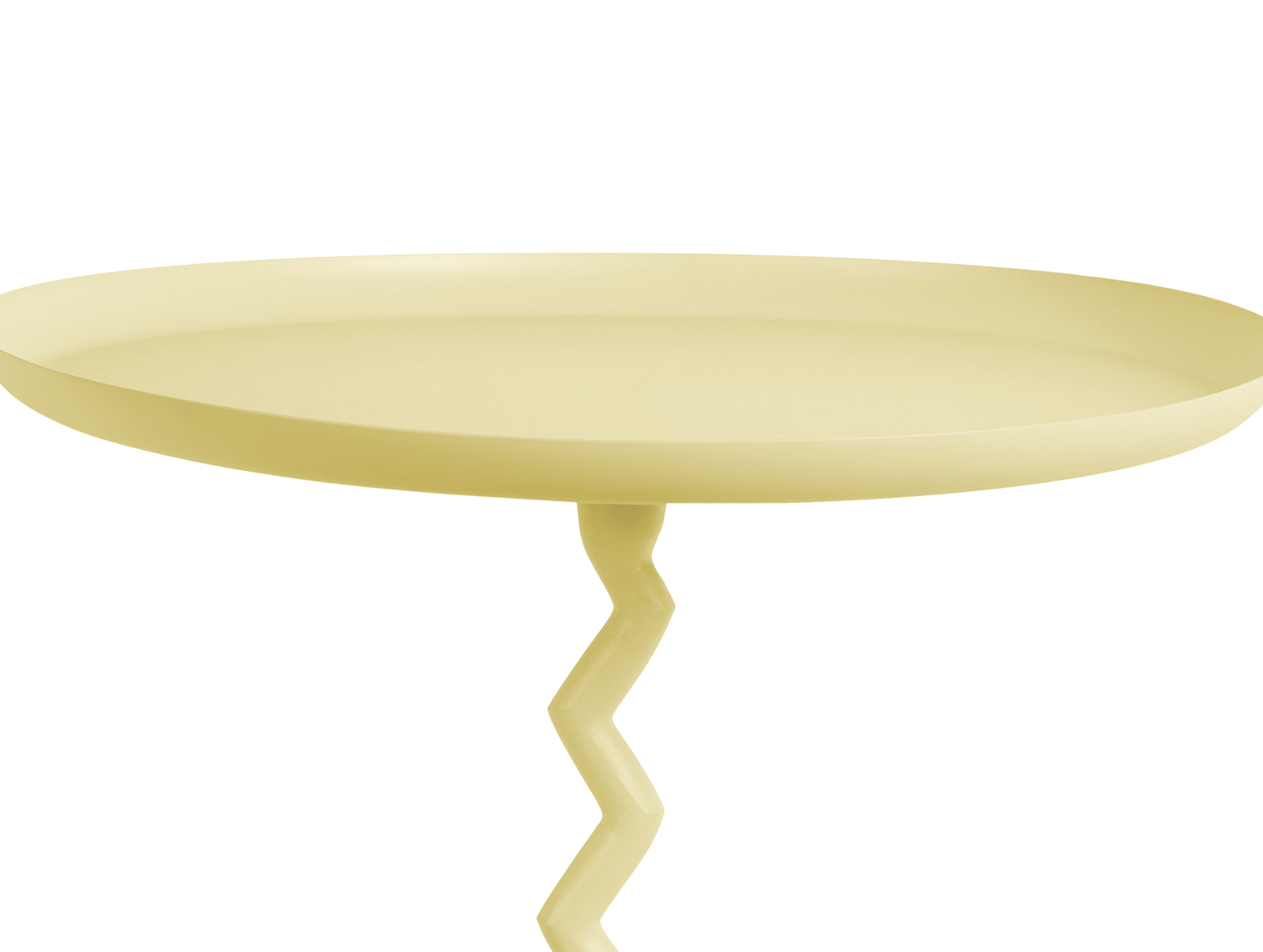 Bijzettafel Zig Zag - Zachtgeel