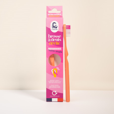 Lamazuna Brosse à dents rechargeable Corail - Extra souple