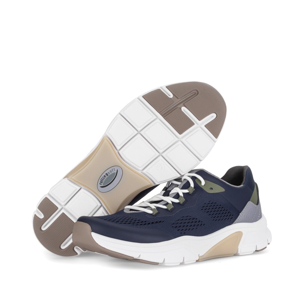 Lage sneaker blauw