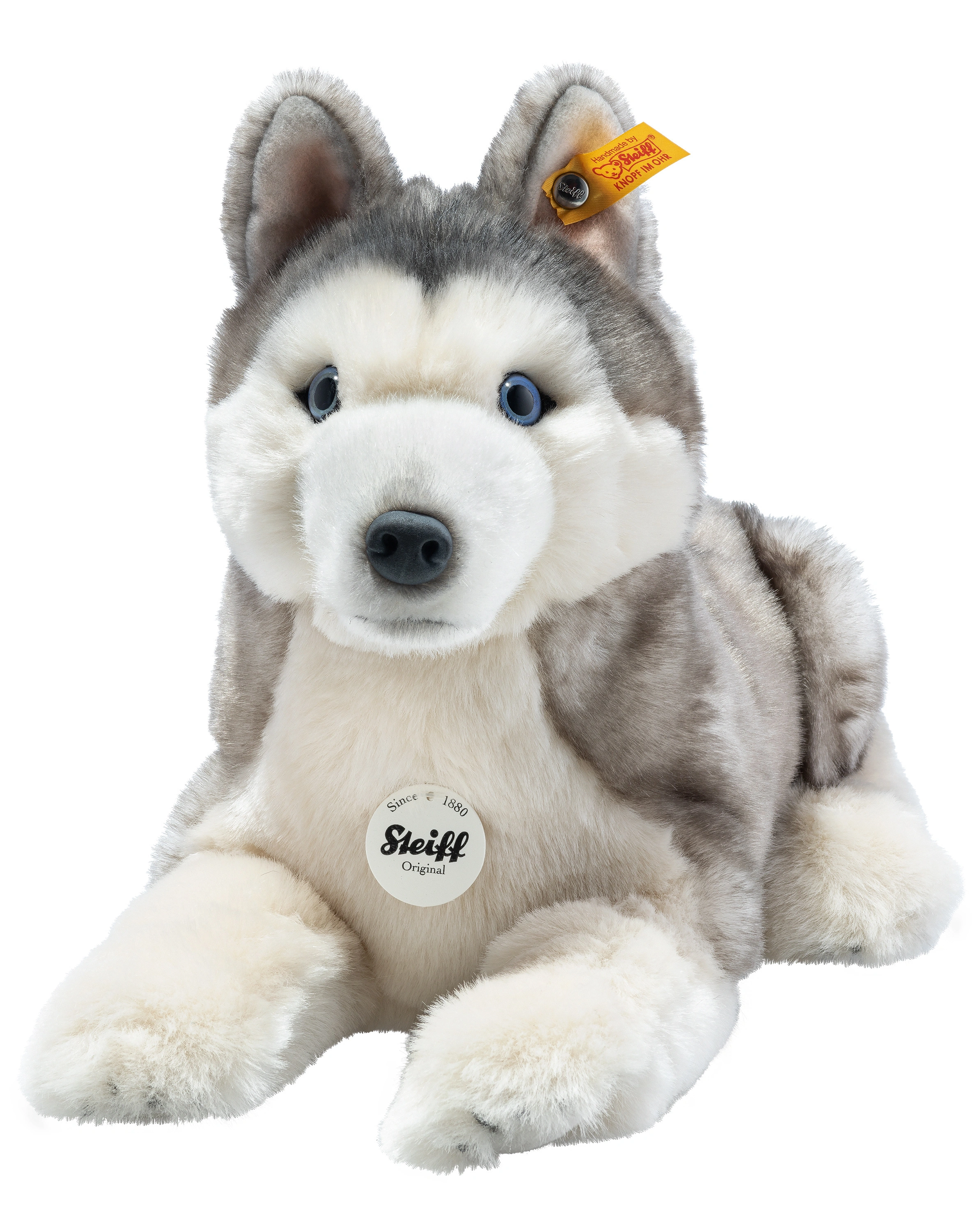 Plüschtier BERNY HUSKY (33cm) in grau
