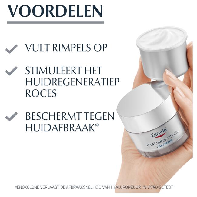 Eucerin Hyaluron-Filler + 3x EFFECT Dagcrème SPF15 Navulling 50 ML