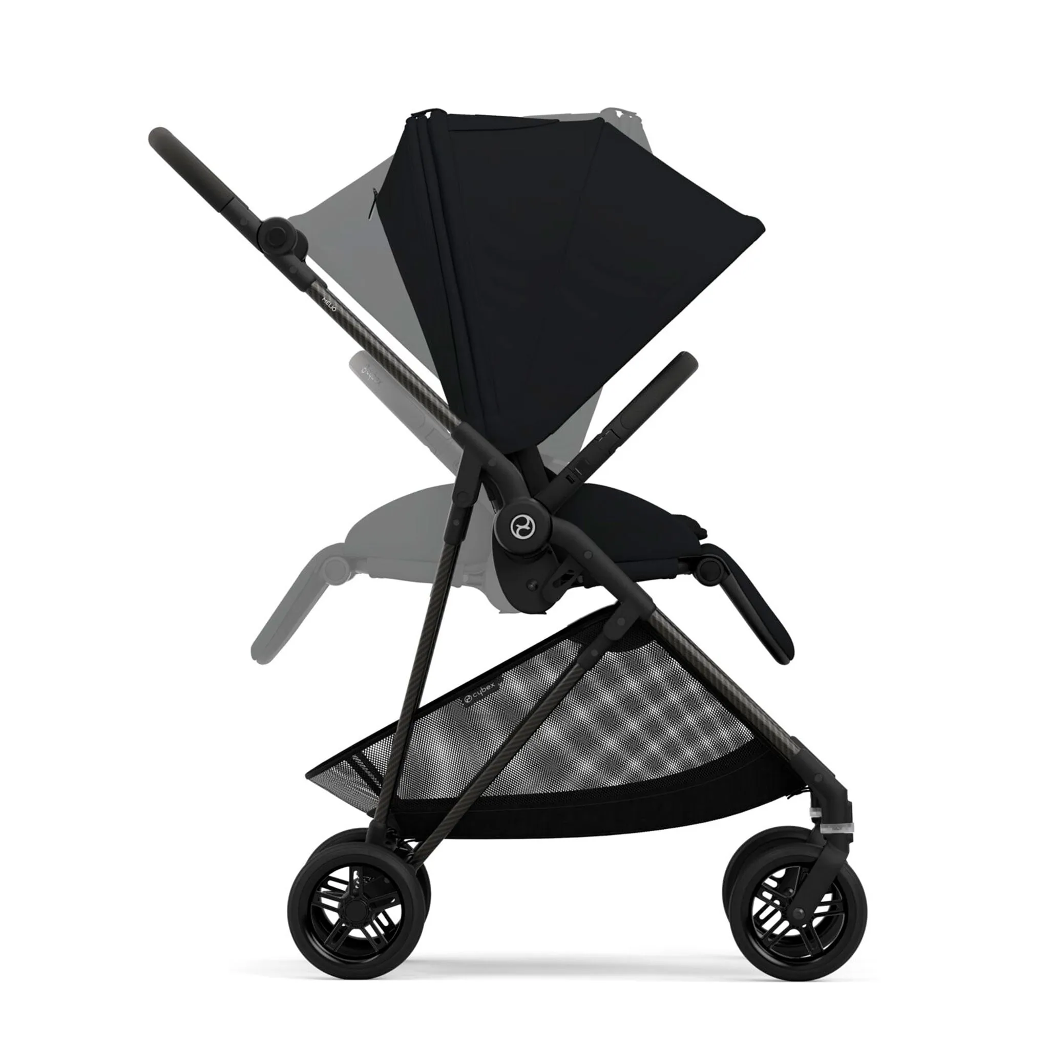 Cybex Poussette ultra légère Melio Carbon 3 - Noir lune