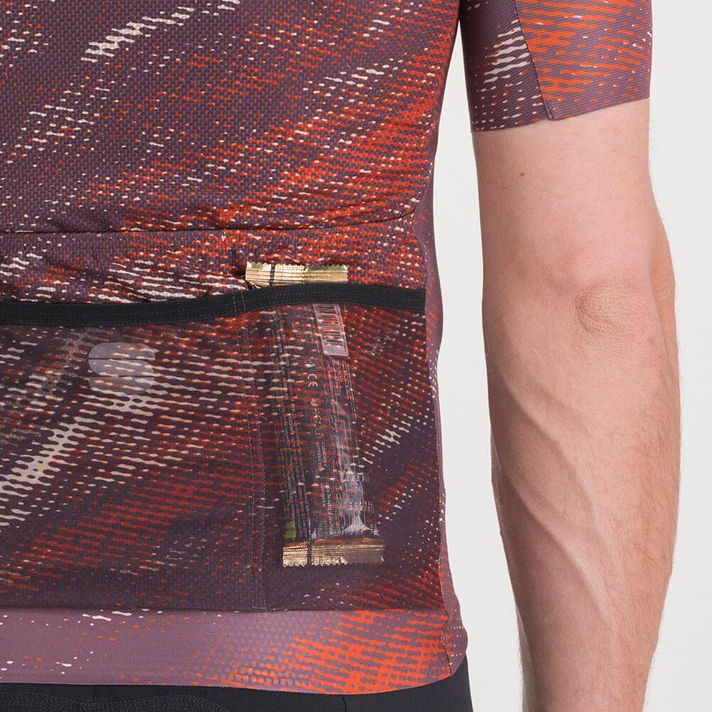 Sportful Cliff Supergiara Fietsshirt Korte Mouwen Paars Heren