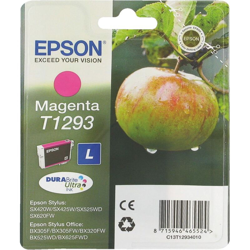 Cartouche Epson T129 couleurs séparées pour imprimante jet d'encre