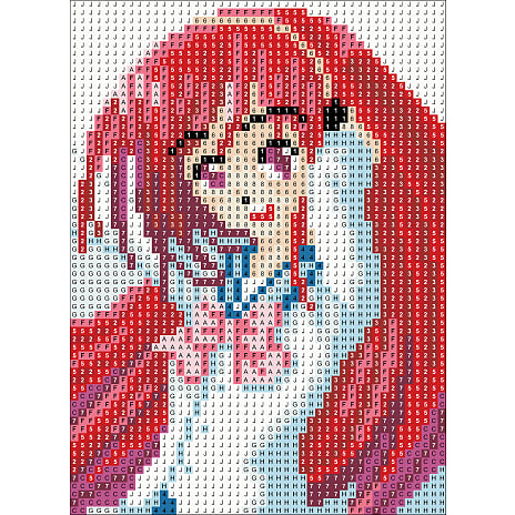 Diamond art manga lærred - 13x18 cm
