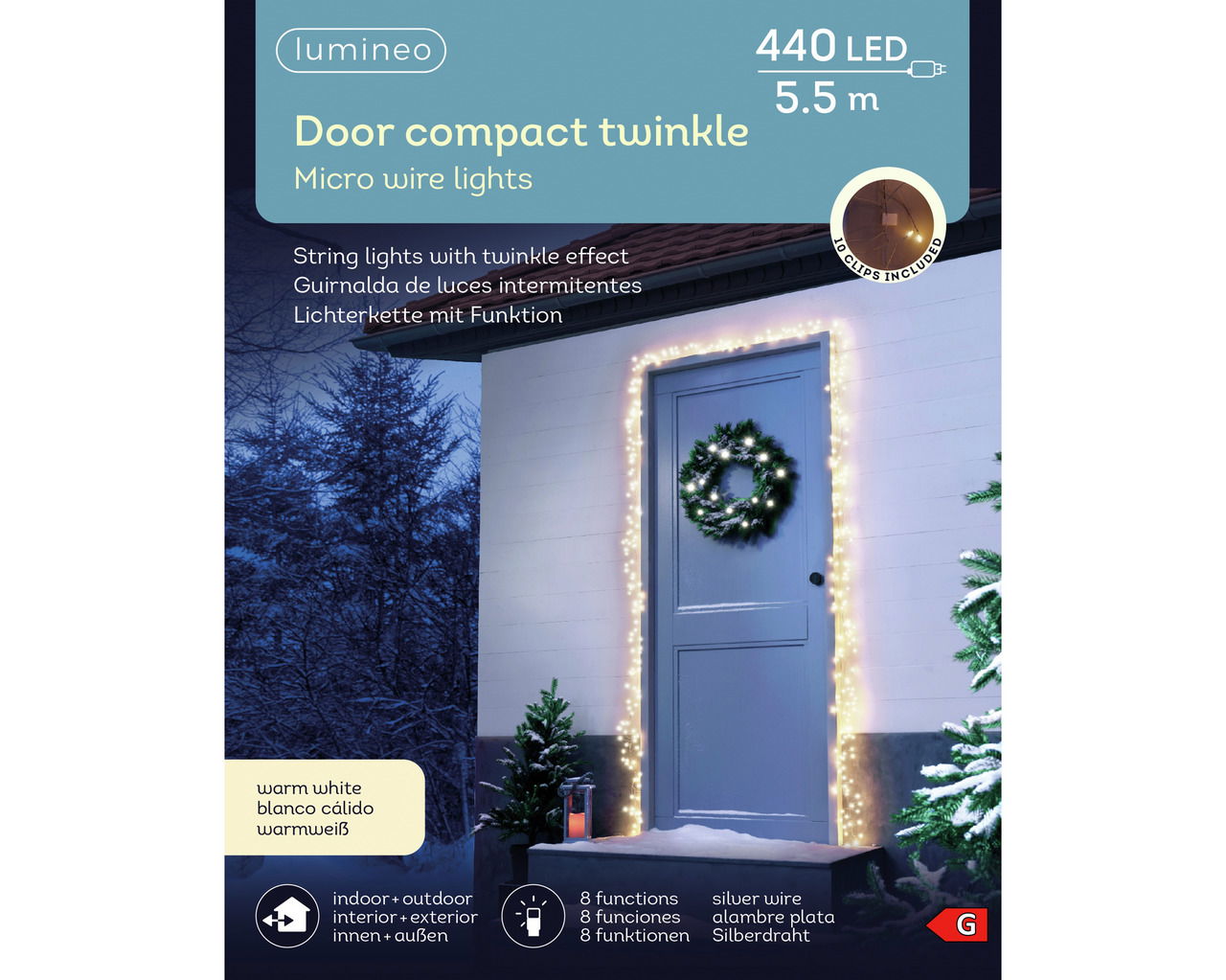 Lumineo Micro LED-Türrahmenkette