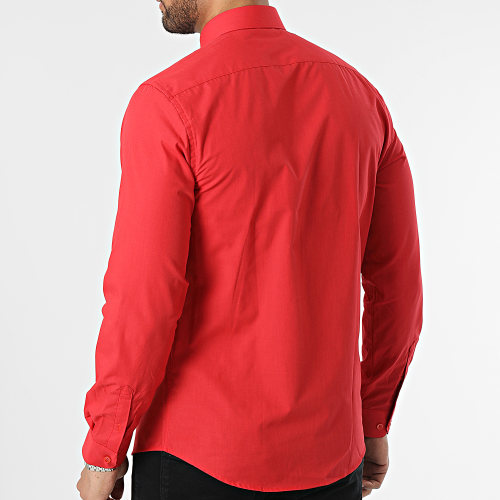 Chemise Manches Longues Rouge