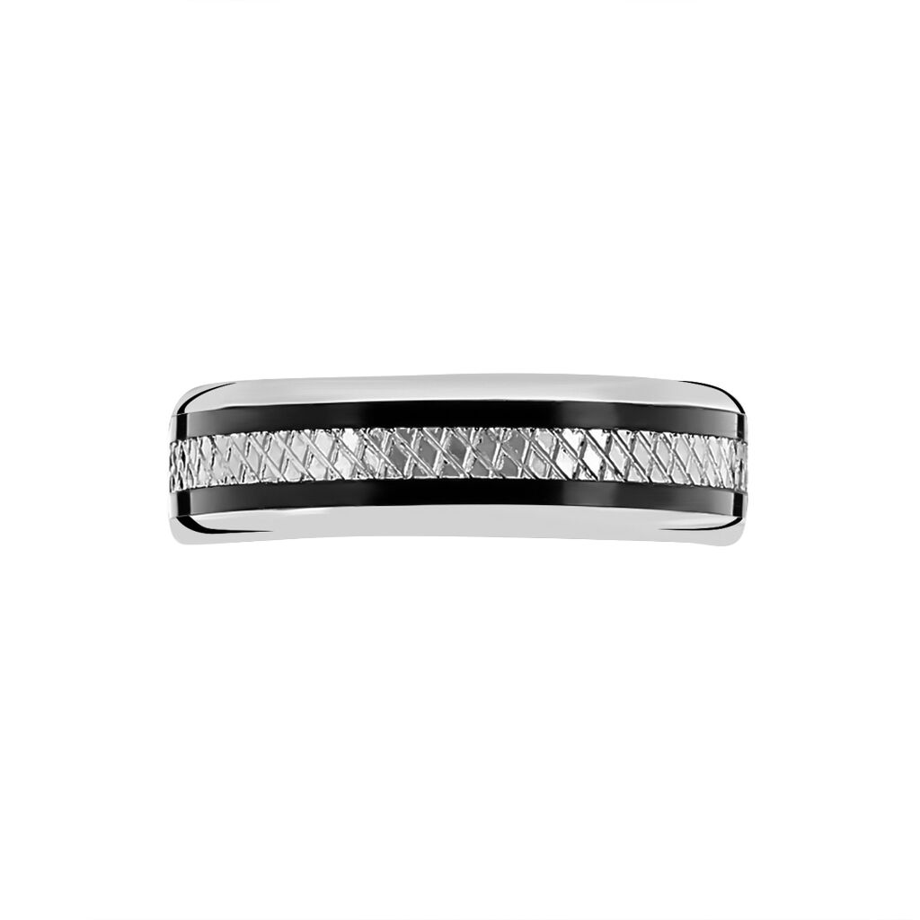 Bague Jonc Maewen Acier Blanc